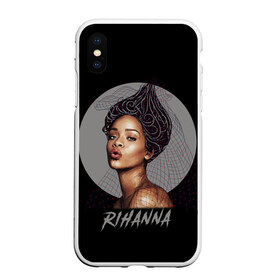 Чехол для iPhone XS Max матовый с принтом Rihanna в Петрозаводске, Силикон | Область печати: задняя сторона чехла, без боковых панелей | rihanna | риана | рианна