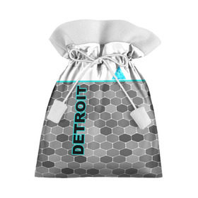 Подарочный 3D мешок с принтом Detroit: Become Human в Петрозаводске, 100% полиэстер | Размер: 29*39 см | Тематика изображения на принте: 
