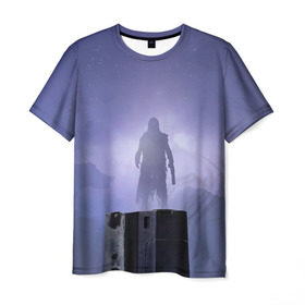 Мужская футболка 3D с принтом DESTINY 2 FORSAKEN в Петрозаводске, 100% полиэфир | прямой крой, круглый вырез горловины, длина до линии бедер | destiny | dlc | forsaken | герои | дестини