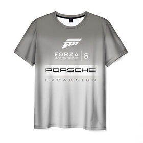 Мужская футболка 3D с принтом Forza Motorsport 6 в Петрозаводске, 100% полиэфир | прямой крой, круглый вырез горловины, длина до линии бедер | gear | top | авангард | вип | гонки | машина | офф | порше | сиквел | сила | скорость | спин