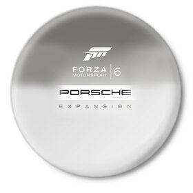 Значок с принтом Forza Motorsport 6 в Петрозаводске,  металл | круглая форма, металлическая застежка в виде булавки | Тематика изображения на принте: gear | top | авангард | вип | гонки | машина | офф | порше | сиквел | сила | скорость | спин