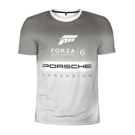 Мужская футболка 3D спортивная с принтом Forza Motorsport 6 в Петрозаводске, 100% полиэстер с улучшенными характеристиками | приталенный силуэт, круглая горловина, широкие плечи, сужается к линии бедра | gear | top | авангард | вип | гонки | машина | офф | порше | сиквел | сила | скорость | спин