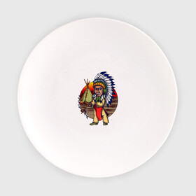 Тарелка с принтом Индеец в Петрозаводске, фарфор | диаметр - 210 мм
диаметр для нанесения принта - 120 мм | ацтек | ацтеки | индеец | индейцы | инди | коренные американцы | перья