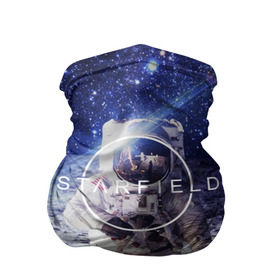 Бандана-труба 3D с принтом STARFIELD в Петрозаводске, 100% полиэстер, ткань с особыми свойствами — Activecool | плотность 150‒180 г/м2; хорошо тянется, но сохраняет форму | 2019 | 2020 | bethesda | logo | space | starfield | звезды | игра | космонавт | космос | логотип | старфиелд