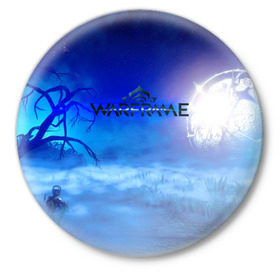Значок с принтом WARFRAME в Петрозаводске,  металл | круглая форма, металлическая застежка в виде булавки | Тематика изображения на принте: 2019 | fortuna | stalker | warframe | варфрейм | сталкер | тэнно
