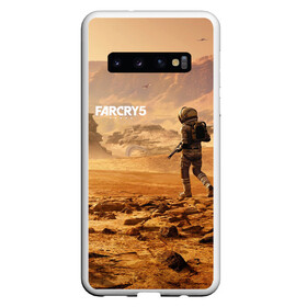 Чехол для Samsung Galaxy S10 с принтом FAR CRY 5 LOST ON MARS в Петрозаводске, Силикон | Область печати: задняя сторона чехла, без боковых панелей | Тематика изображения на принте: action | far cry | far cry 5 | lost on mars | игра | космонавт | космос | марс | экшн