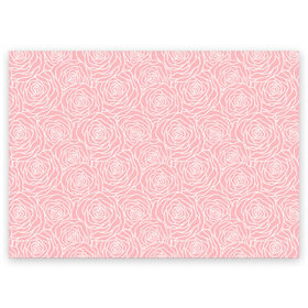 Поздравительная открытка с принтом Розовые розы в Петрозаводске, 100% бумага | плотность бумаги 280 г/м2, матовая, на обратной стороне линовка и место для марки
 | розы | цветы
