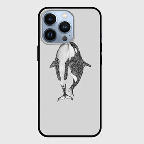 Чехол для iPhone 13 Pro с принтом Киты в Петрозаводске,  |  | арт | касатка | касатки | кит | море | океан | рисунок | узор