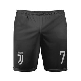 Мужские шорты 3D спортивные с принтом Ronaldo Juve в Петрозаводске,  |  | 