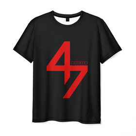 Мужская футболка 3D с принтом AGENT 47 HITMAN (НА СПИНЕ) в Петрозаводске, 100% полиэфир | прямой крой, круглый вырез горловины, длина до линии бедер | agent 47 | агент 47 | хитман