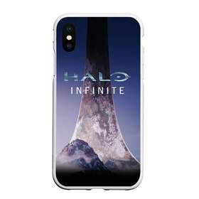 Чехол для iPhone XS Max матовый с принтом HALO INFINITE в Петрозаводске, Силикон | Область печати: задняя сторона чехла, без боковых панелей | master chief | инфинит | мастер чиф | хало