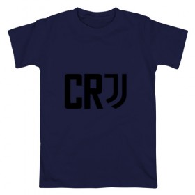 Мужская футболка хлопок с принтом RONALDO JUVE SPORT в Петрозаводске, 100% хлопок | прямой крой, круглый вырез горловины, длина до линии бедер, слегка спущенное плечо. | 