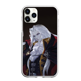 Чехол для iPhone 11 Pro матовый с принтом Alucard (Castlevania) в Петрозаводске, Силикон |  | вампир | душа | манга | серебряная