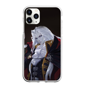 Чехол для iPhone 11 Pro Max матовый с принтом Alucard (Castlevania) в Петрозаводске, Силикон |  | вампир | душа | манга | серебряная