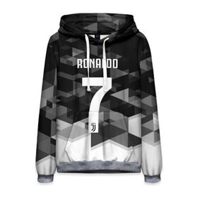 Мужская толстовка 3D с принтом RONALDO JUVE SPORT в Петрозаводске, 100% полиэстер | двухслойный капюшон со шнурком для регулировки, мягкие манжеты на рукавах и по низу толстовки, спереди карман-кенгуру с мягким внутренним слоем. | cr7 | fc | клуб | криштиану роналду | роналдо | фк | ювентус