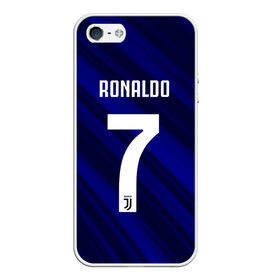 Чехол для iPhone 5/5S матовый с принтом RONALDO JUVE SPORT в Петрозаводске, Силикон | Область печати: задняя сторона чехла, без боковых панелей | cr7 | fc | клуб | криштиану роналду | роналдо | фк | ювентус