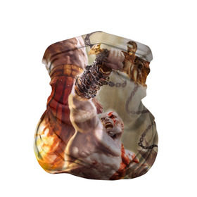 Бандана-труба 3D с принтом God of War в Петрозаводске, 100% полиэстер, ткань с особыми свойствами — Activecool | плотность 150‒180 г/м2; хорошо тянется, но сохраняет форму | 