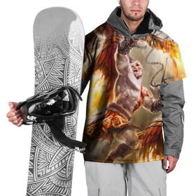 Накидка на куртку 3D с принтом God of War в Петрозаводске, 100% полиэстер |  | Тематика изображения на принте: 