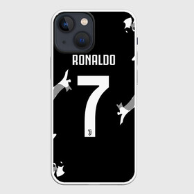 Чехол для iPhone 13 mini с принтом RONALDO JUVE SPORT в Петрозаводске,  |  | cr7 | fc | football | ronaldo | sport | криштиану роналду | роналдо | фк | форма | футбольный клуб | ювентус