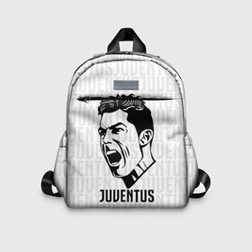 Детский рюкзак 3D с принтом RONALDO JUVE SPORT в Петрозаводске, 100% полиэстер | лямки с регулируемой длиной, сверху петелька, чтобы рюкзак можно было повесить на вешалку. Основное отделение закрывается на молнию, как и внешний карман. Внутри дополнительный карман. По бокам два дополнительных кармашка | cr7 | fc | клуб | криштиану роналду | роналдо | фк | ювентус