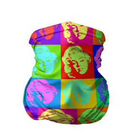 Бандана-труба 3D с принтом pop-art Marilyn Monroe в Петрозаводске, 100% полиэстер, ткань с особыми свойствами — Activecool | плотность 150‒180 г/м2; хорошо тянется, но сохраняет форму | marilyn monroe | pop art | мэрилин монро | поп арт