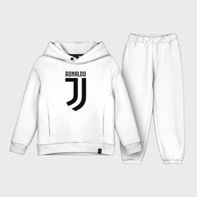 Детский костюм хлопок Oversize с принтом RONALDO JUVE SPORT в Петрозаводске,  |  | cr7 | fc | клуб | криштиану роналду | роналдо | фк | ювентус