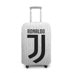 Чехол для чемодана 3D с принтом RONALDO JUVE SPORT в Петрозаводске, 86% полиэфир, 14% спандекс | двустороннее нанесение принта, прорези для ручек и колес | 