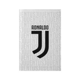 Обложка для паспорта матовая кожа с принтом RONALDO JUVE SPORT в Петрозаводске, натуральная матовая кожа | размер 19,3 х 13,7 см; прозрачные пластиковые крепления | 