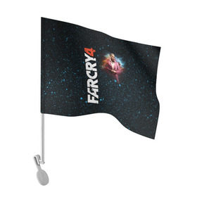Флаг для автомобиля с принтом Пэйган Мин: Far Cry 4 в Петрозаводске, 100% полиэстер | Размер: 30*21 см | action | far cry 4 | армия | гималаи | гирокоптер | мин | мир | открытый | франшиза | ховеркрафт | шутер