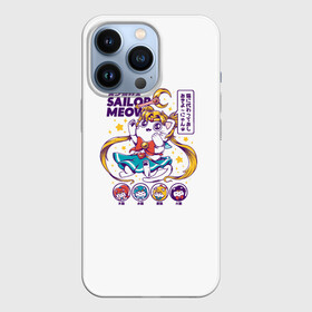 Чехол для iPhone 13 Pro с принтом Sailor Meow в Петрозаводске,  |  | Тематика изображения на принте: anime | cat | kawaii | sailor moon | аниме | каваи | кот котик | мультсериал | ностальгия | ретро | сейлор мун