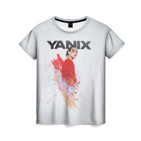 Женская футболка 3D с принтом Yanix в Петрозаводске, 100% полиэфир ( синтетическое хлопкоподобное полотно) | прямой крой, круглый вырез горловины, длина до линии бедер | 