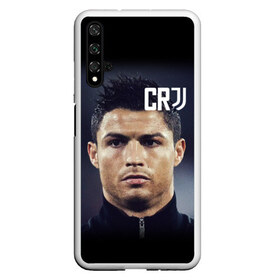 Чехол для Honor 20 с принтом RONALDO JUVE SPORT в Петрозаводске, Силикон | Область печати: задняя сторона чехла, без боковых панелей | Тематика изображения на принте: cr7 | fc | клуб | криштиану роналду | роналдо | фк | форма | ювентус