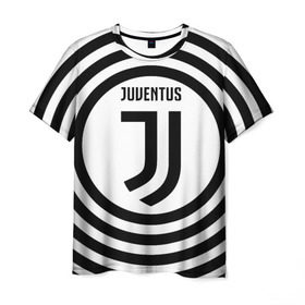 Мужская футболка 3D с принтом Ювентус лого в Петрозаводске, 100% полиэфир | прямой крой, круглый вырез горловины, длина до линии бедер | juve | juventus | logo | ronaldo | италии | роналдо | юве | ювентус