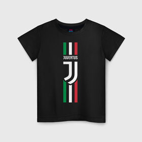 Детская футболка хлопок с принтом Juventus Italy в Петрозаводске, 100% хлопок | круглый вырез горловины, полуприлегающий силуэт, длина до линии бедер | cristiano | juve | италия | криштиану | роналдо | роналду | юве | ювентус