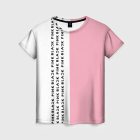 Женская футболка 3D с принтом BlackPink в Петрозаводске, 100% полиэфир ( синтетическое хлопкоподобное полотно) | прямой крой, круглый вырез горловины, длина до линии бедер | blackpink | ddu du ddu du | k pop | блекпинк | дду ду дду ду | дженни | джису | лисы | розэ