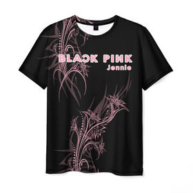 Мужская футболка 3D с принтом BlackPink Jennie в Петрозаводске, 100% полиэфир | прямой крой, круглый вырез горловины, длина до линии бедер | blackpink | ddu du ddu du | k pop | блекпинк | дду ду дду ду | дженни | джису | лисы | розэ