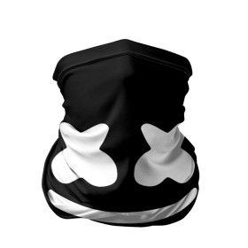 Бандана-труба 3D с принтом Marshmello black в Петрозаводске, 100% полиэстер, ткань с особыми свойствами — Activecool | плотность 150‒180 г/м2; хорошо тянется, но сохраняет форму | dj | dj marshmello | marshmello | клуб | клубная музыка | музыка