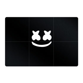 Магнитный плакат 3Х2 с принтом Marshmello black в Петрозаводске, Полимерный материал с магнитным слоем | 6 деталей размером 9*9 см | dj | dj marshmello | marshmello | клуб | клубная музыка | музыка