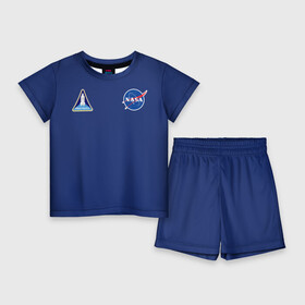 Детский костюм с шортами 3D с принтом NASA в Петрозаводске,  |  | Тематика изображения на принте: shuttle | space | аполлон | галактика | джемини | космонав | космос | наса | скайлэб | сша | шаттл nasa