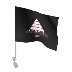 Флаг для автомобиля с принтом Triangle в Петрозаводске, 100% полиэстер | Размер: 30*21 см | rickey f | рики ф | рики эф