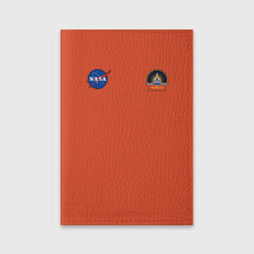 Обложка для паспорта матовая кожа с принтом NASA в Петрозаводске, натуральная матовая кожа | размер 19,3 х 13,7 см; прозрачные пластиковые крепления | shuttle | space | аполлон | галактика | джемини | космонав | космос | наса | скайлэб | сша | шаттл nasa