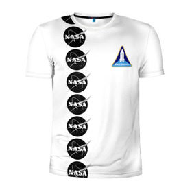 Мужская футболка 3D спортивная с принтом NASA в Петрозаводске, 100% полиэстер с улучшенными характеристиками | приталенный силуэт, круглая горловина, широкие плечи, сужается к линии бедра | shuttle | space | аполлон | галактика | джемини | космонав | космос | наса | скайлэб | сша | шаттл nasa