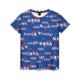Женская футболка 3D с принтом NASA pop art в Петрозаводске, 100% полиэфир ( синтетическое хлопкоподобное полотно) | прямой крой, круглый вырез горловины, длина до линии бедер | shuttle | space | аполлон | галактика | джемини | космонав | космос | наса | скайлэб | сша | шаттл nasa