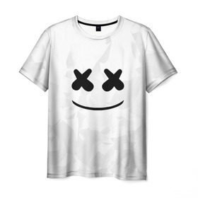 Мужская футболка 3D с принтом MARSHMELLO в Петрозаводске, 100% полиэфир | прямой крой, круглый вырез горловины, длина до линии бедер | dj | marshmello | usa | америка | клубная музыка | маршмелло | музыка | музыкант