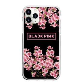 Чехол для iPhone 11 Pro матовый с принтом BlackPink sakura в Петрозаводске, Силикон |  | black  pink | blackpink | jennie | jisoo | k pop | lalisa | sakura | группа | к поп | корейская группа | розовый | сакура | черный