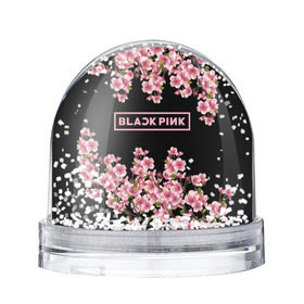 Снежный шар с принтом BlackPink sakura в Петрозаводске, Пластик | Изображение внутри шара печатается на глянцевой фотобумаге с двух сторон | black  pink | blackpink | jennie | jisoo | k pop | lalisa | sakura | группа | к поп | корейская группа | розовый | сакура | черный