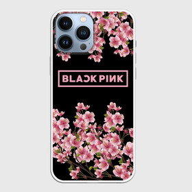 Чехол для iPhone 13 Pro Max с принтом BlackPink sakura в Петрозаводске,  |  | black  pink | blackpink | jennie | jisoo | k pop | lalisa | sakura | группа | к поп | корейская группа | розовый | сакура | черный