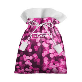 Подарочный 3D мешок с принтом BlackPink в Петрозаводске, 100% полиэстер | Размер: 29*39 см | black  pink | blackpink | flowers | jennie | jisoo | k pop | lalisa | sakura | группа | к поп | корейская группа | растения | розовый | сакура | цветы | черный