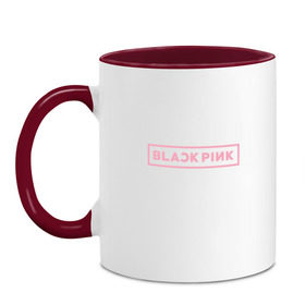 Кружка двухцветная с принтом BlackPink 95 JISOO в Петрозаводске, керамика | объем — 330 мл, диаметр — 80 мм. Цветная ручка и кайма сверху, в некоторых цветах — вся внутренняя часть | 97 jisoo | black  pink | blackpink | jennie | jisoo | k pop | lalisa | группа | к поп | корейская группа | розовый | черный