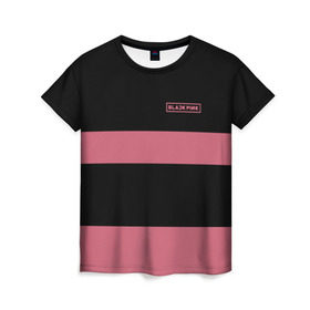 Женская футболка 3D с принтом BlackPink 96 JENNIE в Петрозаводске, 100% полиэфир ( синтетическое хлопкоподобное полотно) | прямой крой, круглый вырез горловины, длина до линии бедер | 96 jennie | black  pink | blackpink | jennie | jisoo | k pop | lalisa | группа | к поп | корейская группа | розовый | черный